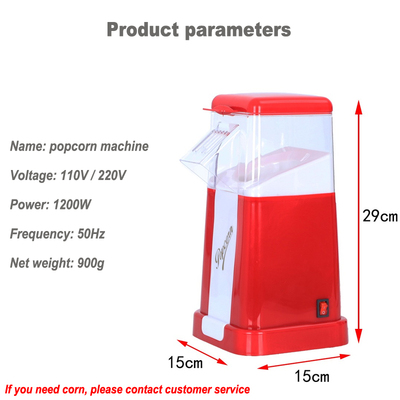 Oil free Small Popcorn Maker mini Electric popcorn machine