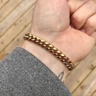 Vnox Mens Simple 3-11mm Stainless Steel Curb Cuban Link Chai