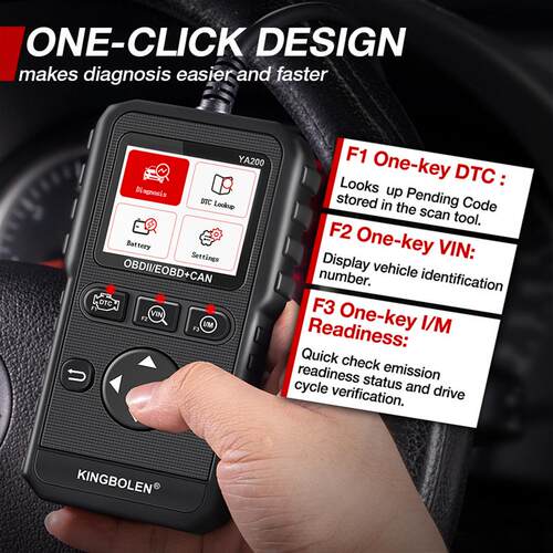 English OBD2 Automotive Engine System Diagnostic Tool