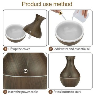 130ml Led Essential Oil Diffuser Humidifier Usb Aromatherapy