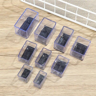 4Pcs Rubber Square Rectangle Floor Protector Pads Chair Leg