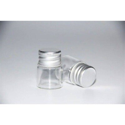 50PCS 22*30mm 5ml Mini Glass Bottle Wishing Bottle Glass