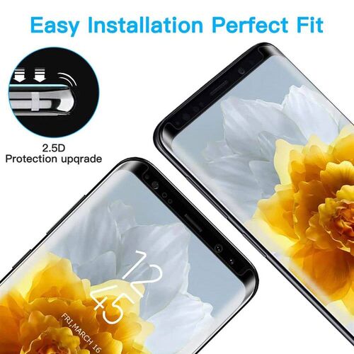 1/4Pcs 3D Screen Protector Glass For  Galaxy S9 S9+ Plus Not