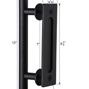 门拉手谷仓门拉手黑色拉手移门拉手明装拉手门把手暗拉手