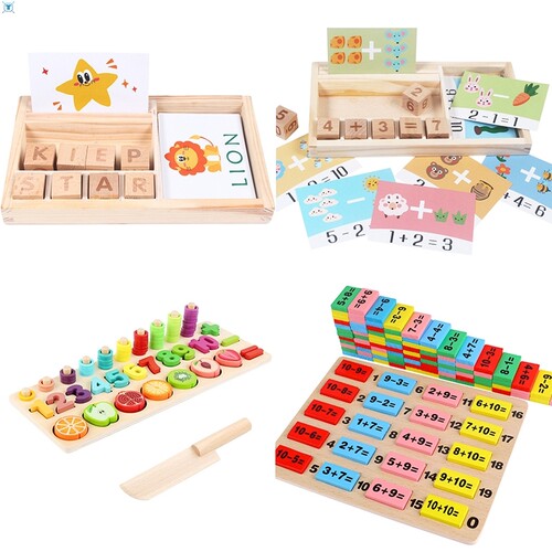Montessori Toys For Kids English Spell Words Math