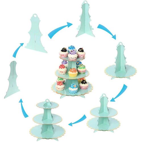 3-Layer Cake Stand Afternoon Tea Wedding Plate Party Tablewa