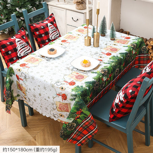 Christmas Table Runner Cloth Merry Christmas Decoration for