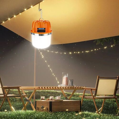 LED Camping Lantern USB Rechargeable Portable Lamp Bulb Flas