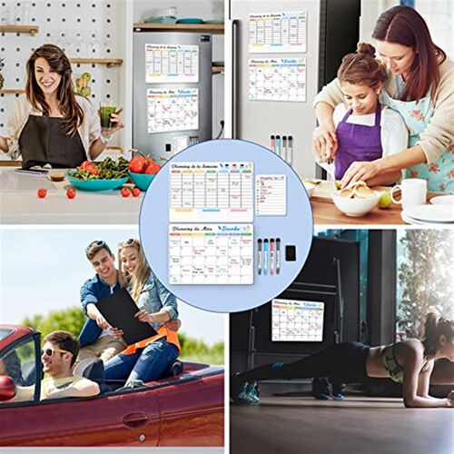 2023 New Magnetic Monthly Weekly Planner Calendar Table Dry