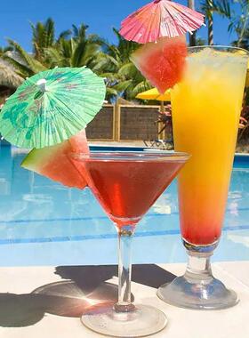 50pcs Paper Cocktail Parasols Umbrellas Mini Paper Umbrella