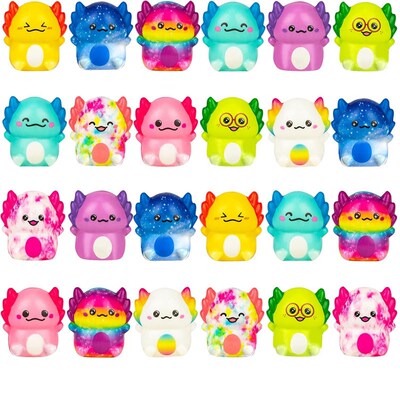 12Pack Axolotl Slow Squishy Toys Soft Stress Relief Fidgets