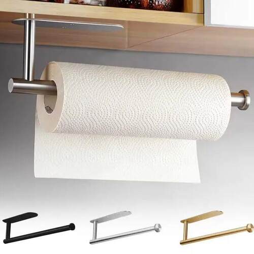 Self Adhesive Toilet Paper Towel Holder Punch-free Roll Pape