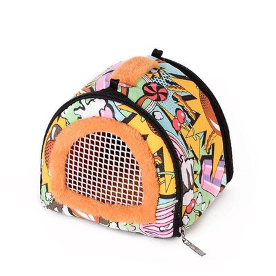 Small Pet Carrier Hamster Travel Bag Breathable Sugar Glider