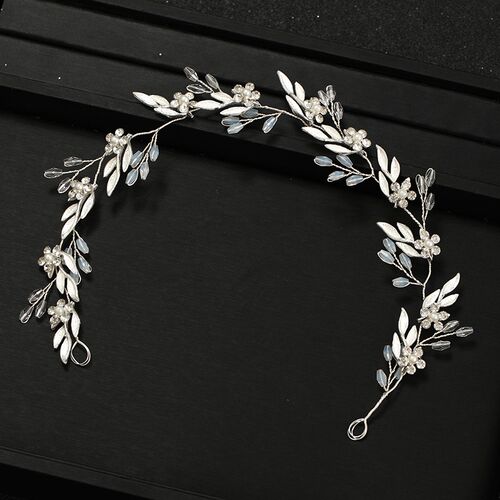 Handmade Crystal Flower Headband Tiaras Hairband For Women B