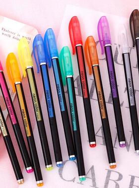 12/18/24 Colors Gel Pen Set Pastel Metallic Neon Glitter Pen