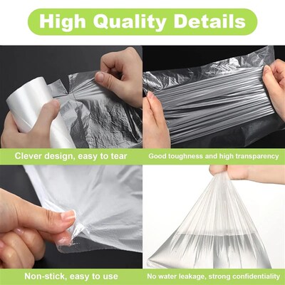 Food Storage Bags, Mylar Plastic Produce Bag for Fruits, Veg