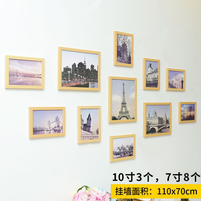 客厅照片墙卧室相片相框墙贴11框创意挂装饰画免打孔墙壁挂画,家居饰品,照片墙,淘宝优惠券,粉丝福利购,淘宝优惠卷
