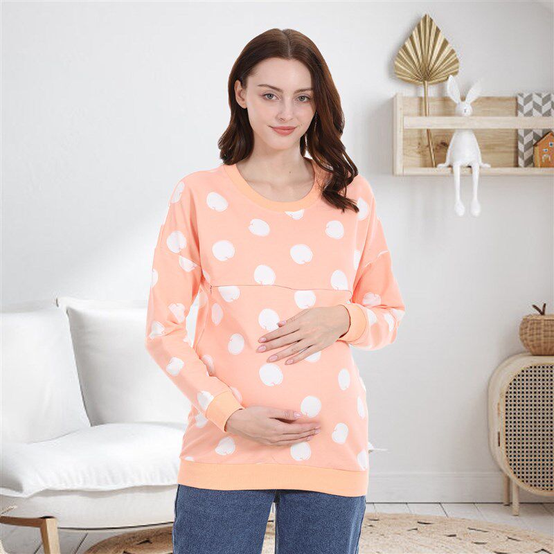 Pure tton Pregnant Womens Nursing Sweat Hot Mom Thickened O