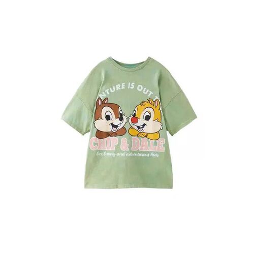 Boys  Clothes Short Sleeve Tshirt Cartoon Printing Round Nec
