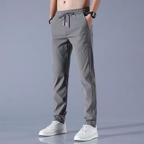 Summer Ice Silk Large Size Casual Pants for Work Men Breatha