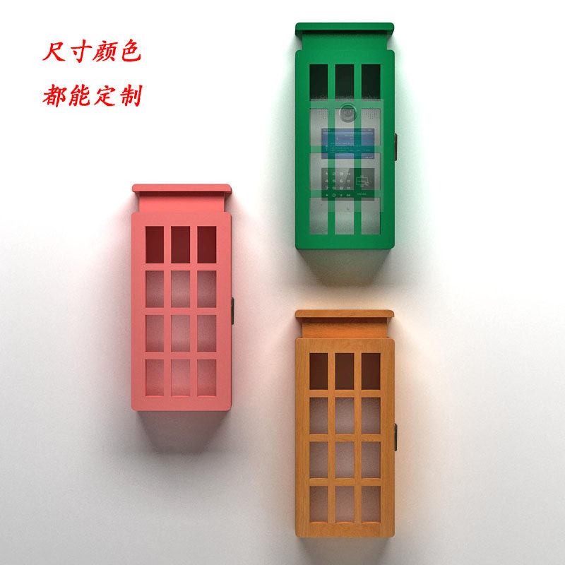 门口可视对讲遮挡装饰楼宇对讲室内机美化遮丑门铃装饰遮挡盒防尘