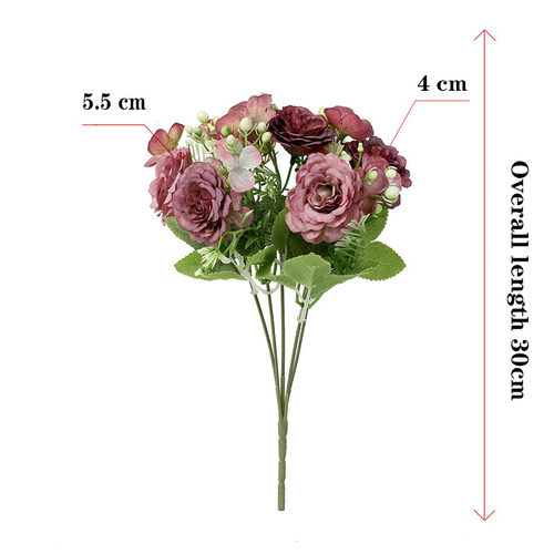 Vintage 1 bunch of new artificial silk flowers High quality