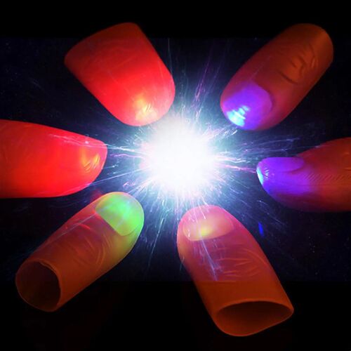 1 Pair Magic Thumb Light Red Light Fingers Props Props Magic