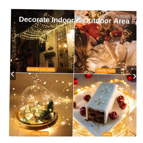 Fairy Lights Copper Wire LED Light String Christmas Garland1