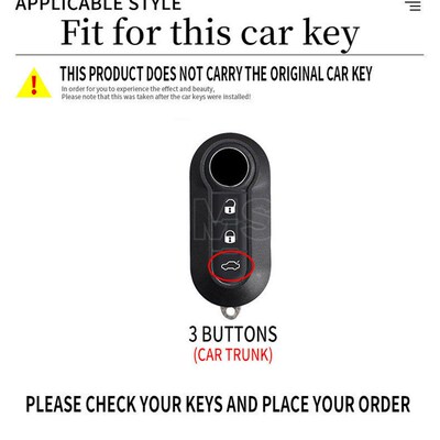 3 Buttons  Alloy Car Flip Key Case ver for Fiat Ducato 500 5