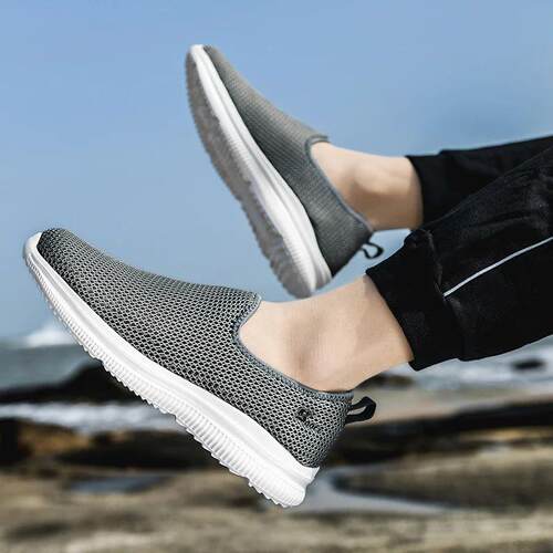 2024 New Shoes Men Loafers Light Walking Breathable Summer C