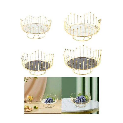 Metal Wire Fruit Bowl for Holding Bread Snack Countertop