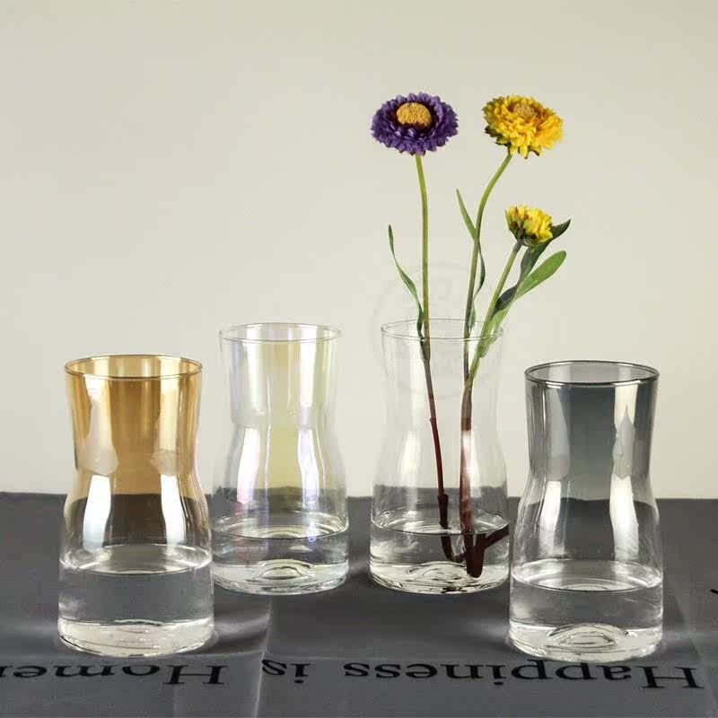。Ins style Nordic magic color glass vase flower inserter ho - 实物图
