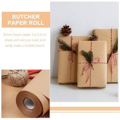 Paper Gift Wrapping Ream of Multicolor Brown Bouquet for