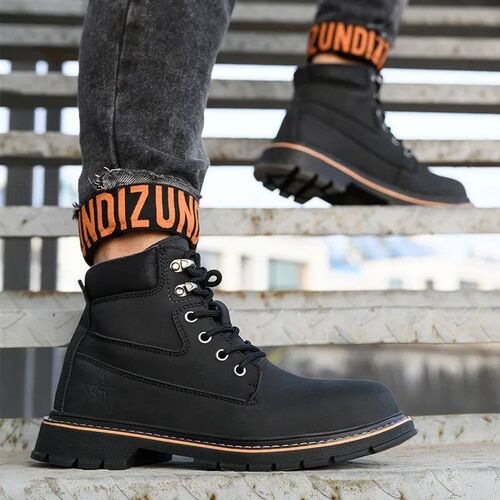 high-top Work Boots For Men Anti-smash Anti-puncture Work Sh