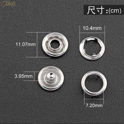 Metal High Foot Hollow Round Five-claw Button Rivet Button S