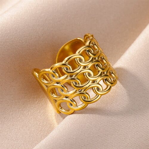 316L Stainless Steel Rings for Women Gold Color Rings
