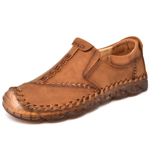 Casual leather shoes mens large casual soft soled mens sho
