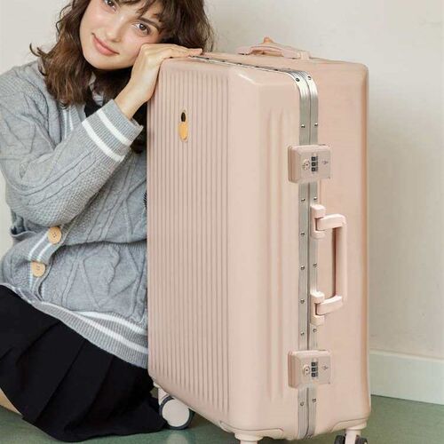 Aluminum Fre Suitcase Womens Trolley Case Universal Wheel L