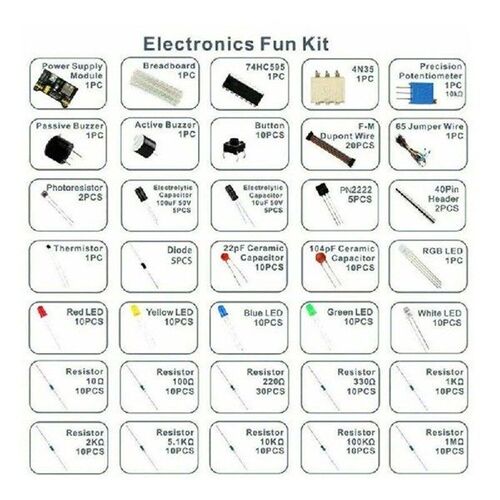 Practical Breadboard Set with 830 Wiring Point for