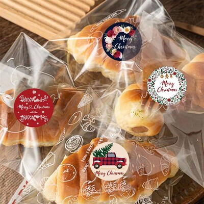 500pcs Merry Christmas ers 1 inch Round Christmas Tags ers f