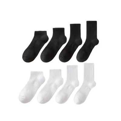 10 pairs of men women MoChuan sock socks black light cotton
