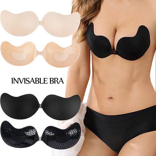 Invisible Push Up Bra for Women Backless Strapless Bra Seaml