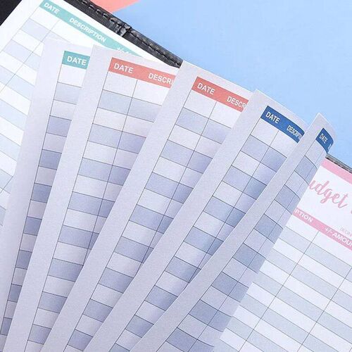 12pcs Kawaii Budget Sheets Binder Planner Journal Envelopes