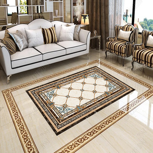 瓷砖自粘贴纸地面翻新改造客厅地砖花纹板过门石走廊装饰防潮地贴