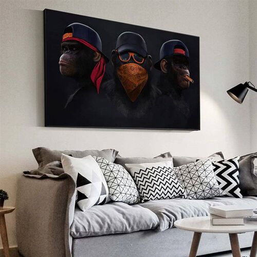Popular Fashion Monkey Wall Art Posters Modern High End Ligh