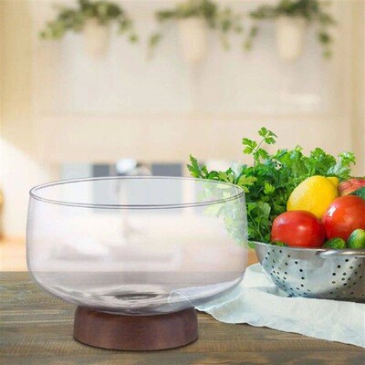 Glass Salad Bowl Dessert Bowl Fruit Dessert Plate Container