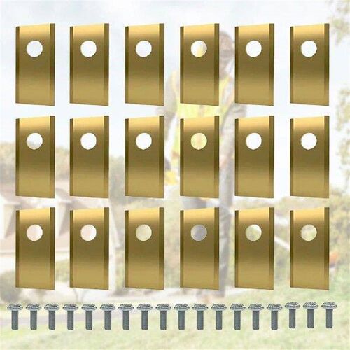 18Pcs Lawn Mower Cutting Blade Set Stainless Steel Mower