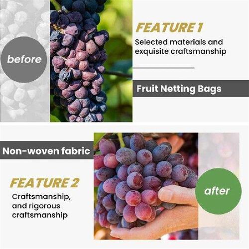 100PCS Garden Plant Fruit Cover Protect Net Mesh Bag