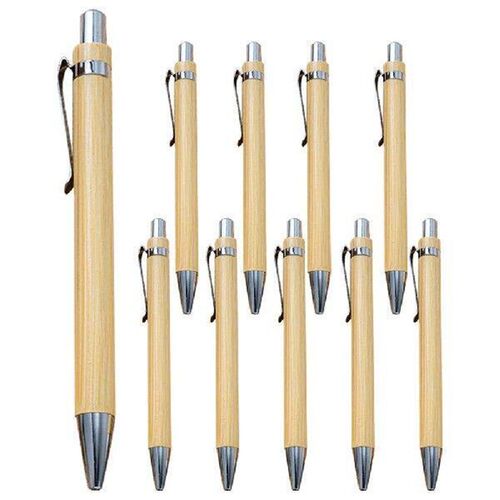 12 Pcs Bamboo Ballpoint Pen Daily Use Wooden Multi-function