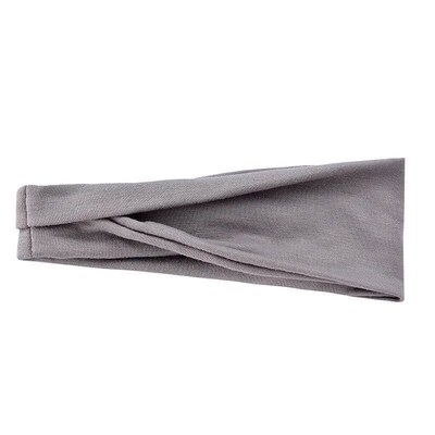 Women Solid Color Elastic Hair Bands Yoga Headband Fashion T
